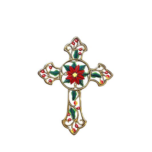Cross- Christmas Floral