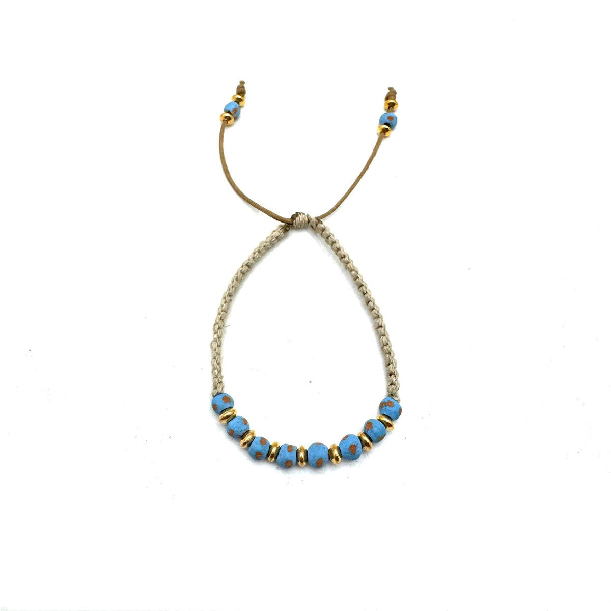 Jameson Macrame Bracelet - Light Blue