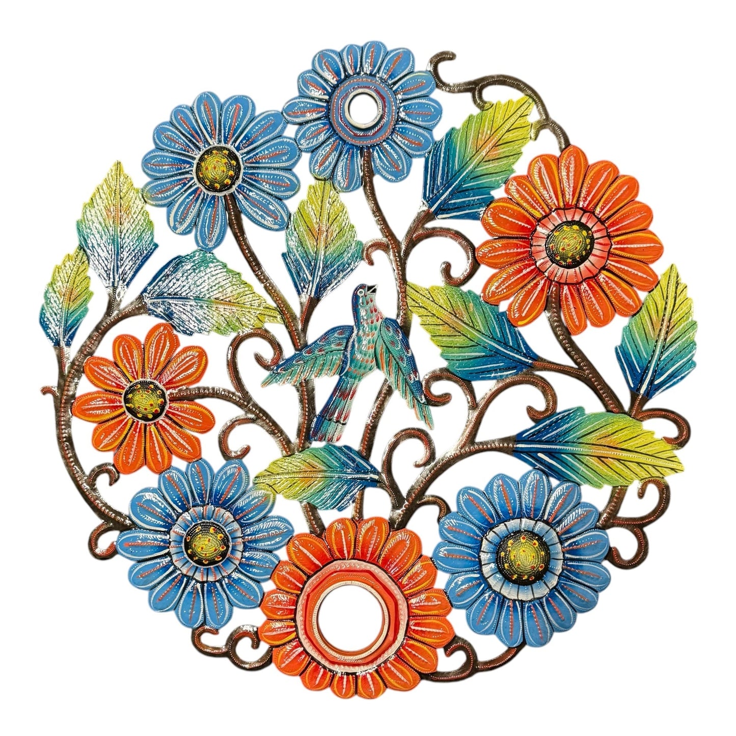Oil Drum Top Flowers