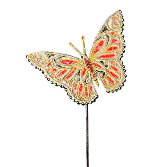 Orilien Red Butterfly Garden Stake