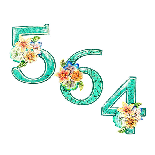 Painted Individual Numbers