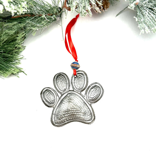 Puppy Paw Ornament