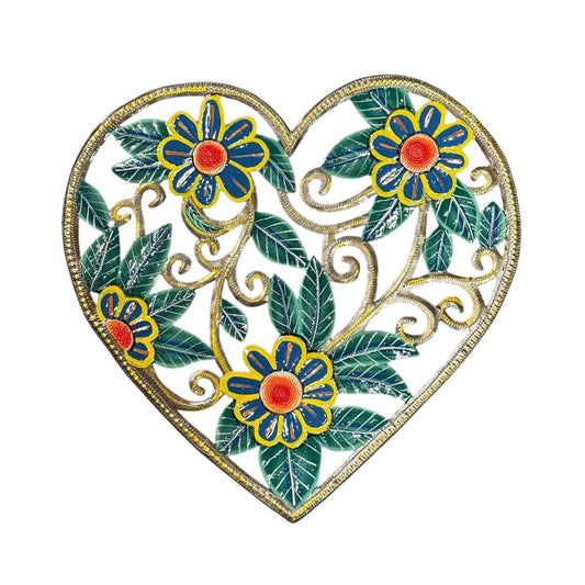 Blue Flower Heart