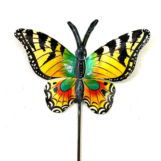 Green- Yellow Butterfly Garden Stake