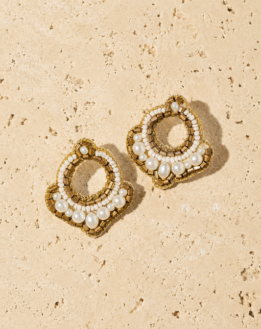Gilded Crest Earrings