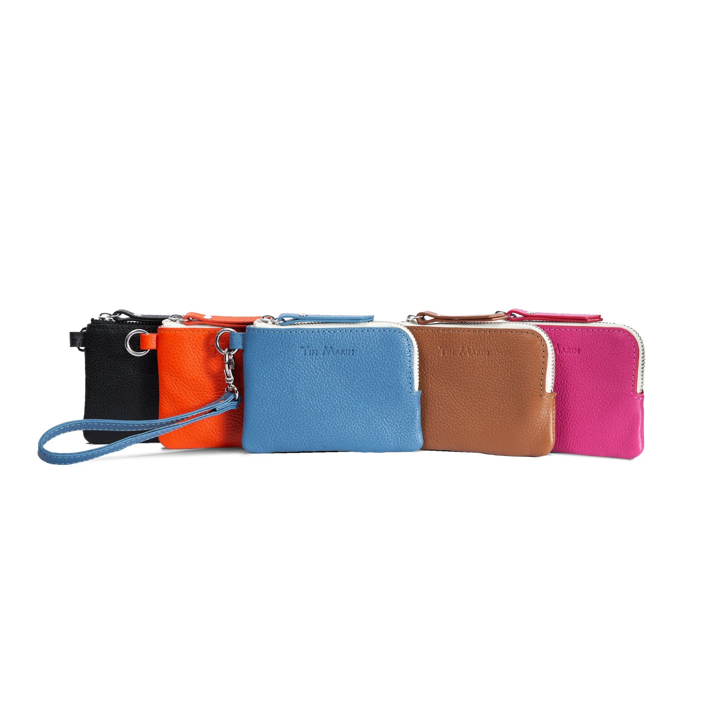 Gina Leather Top Zip Wallet - 5 Color Options