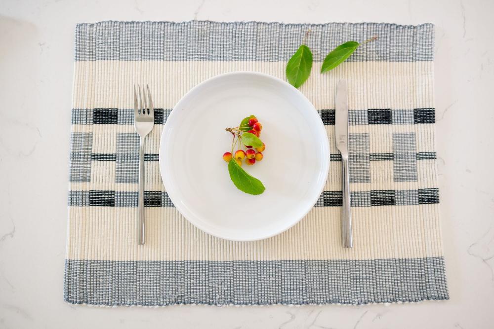 Gonder Handwoven Ethiopian Cotton Placemat | Set of 2