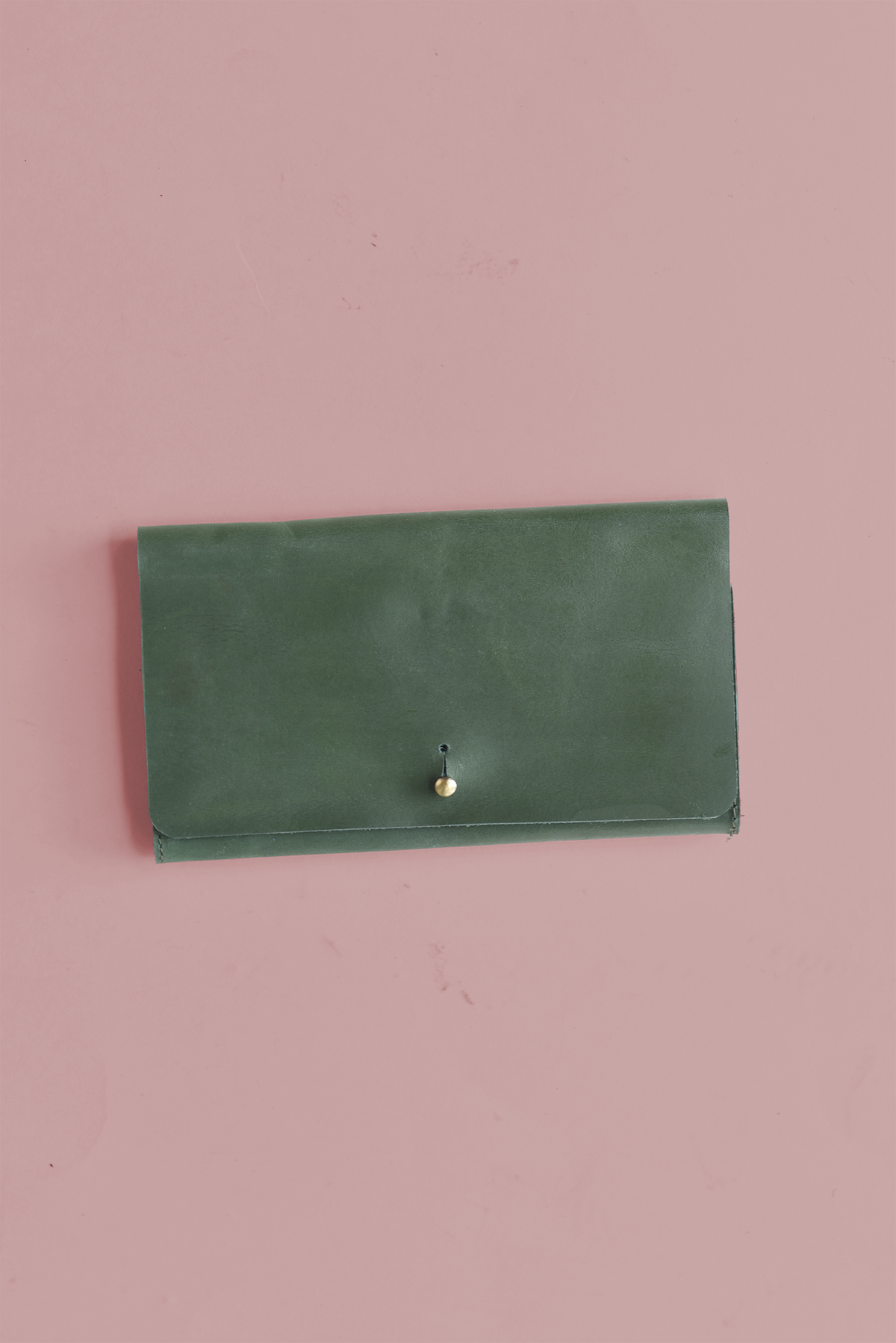 Fold Over Leather Wallet