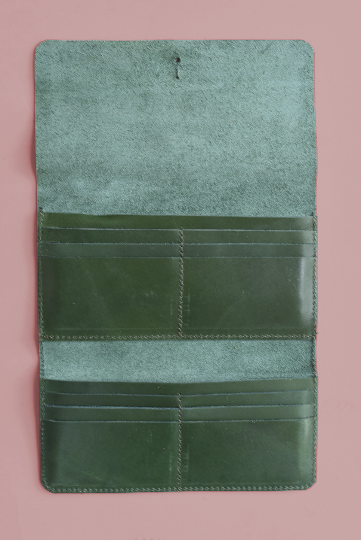 Fold Over Leather Wallet