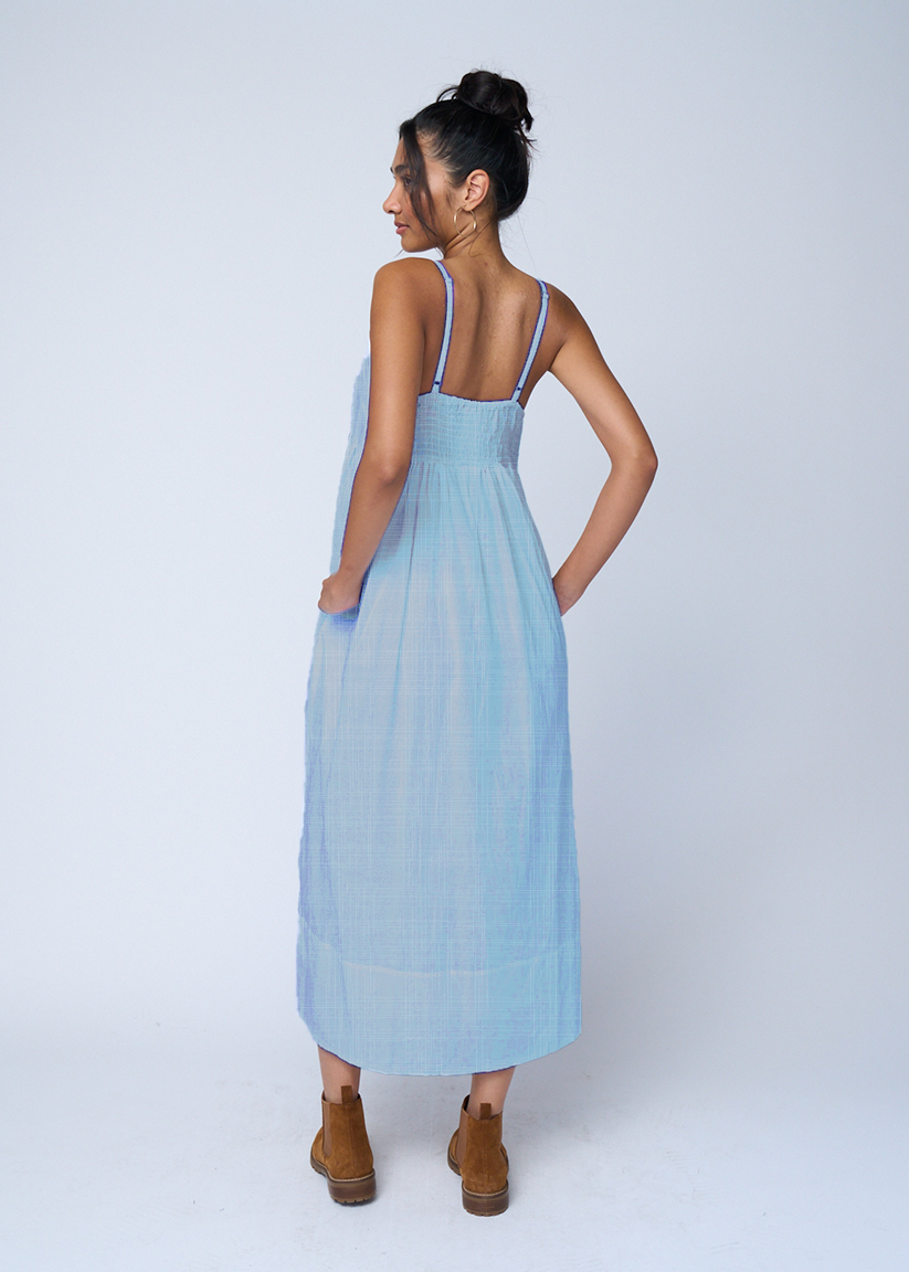 Hampton Dress - Light Wash Chambray