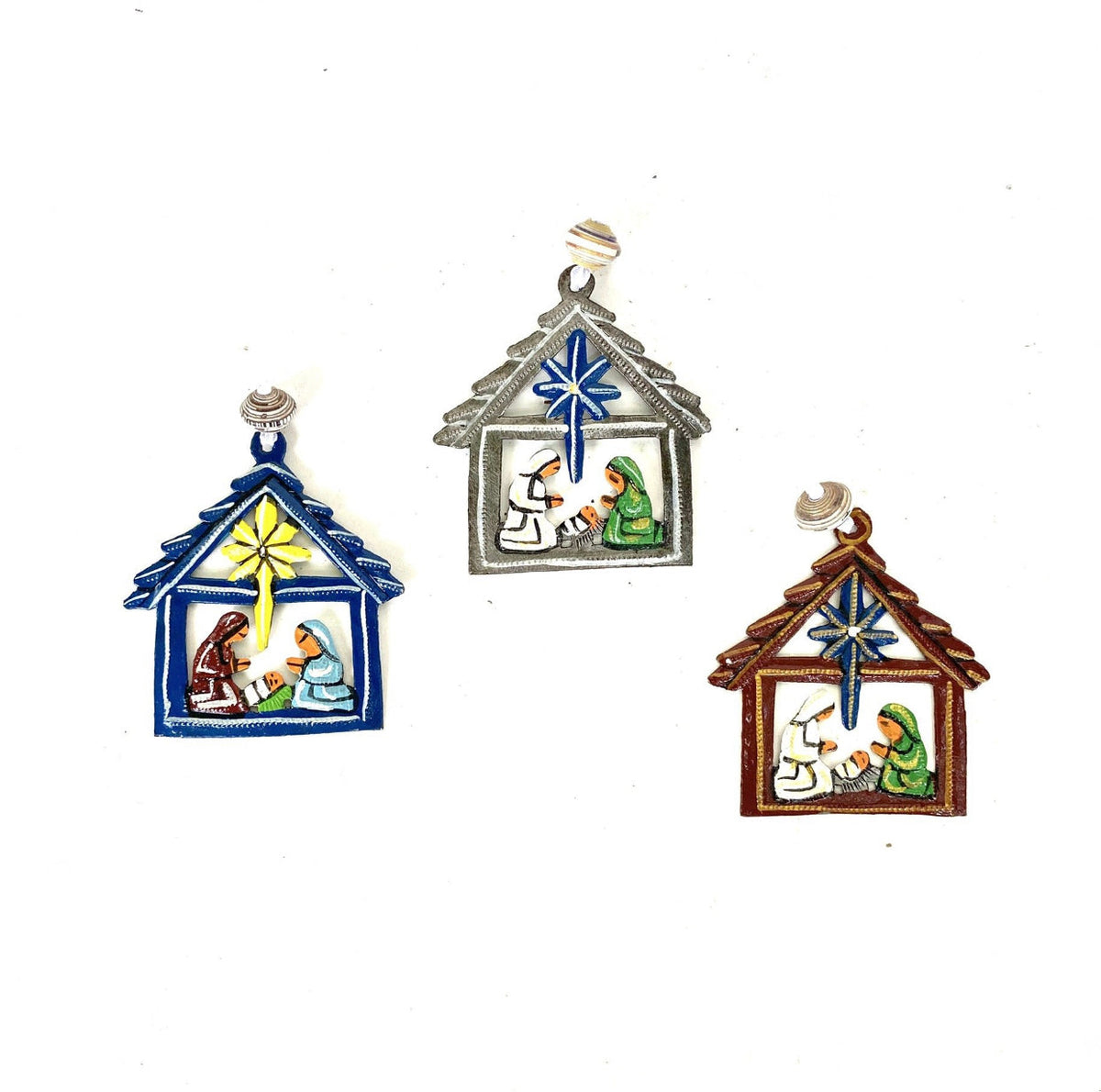 Star Tiny Nativity Ornament — Recycled Steel Drum Haiti | Fair Trade Christmas Gift