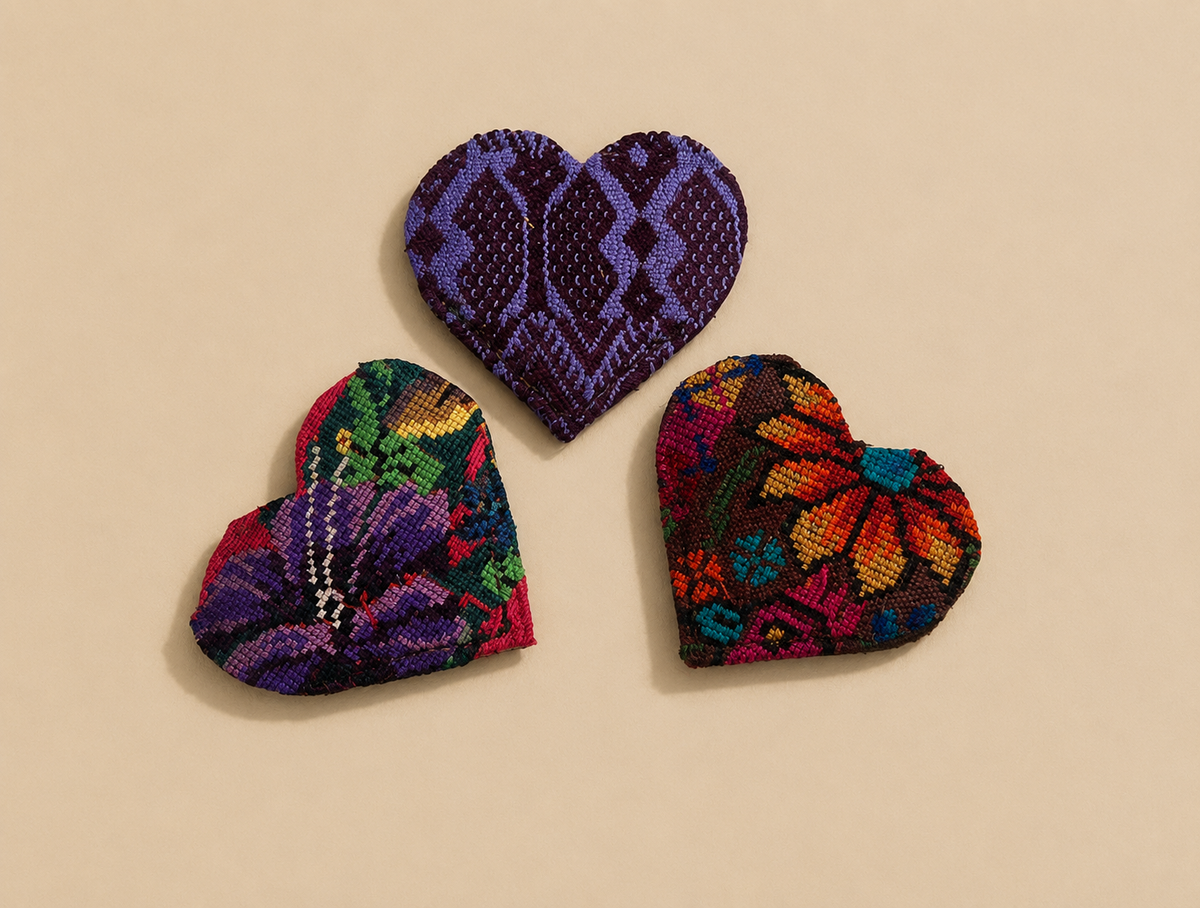 Huipil Heart Bookmark