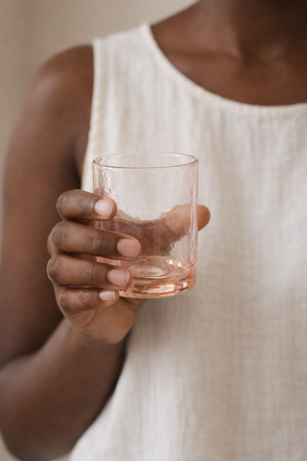 Handblown Hammered Glasses | Set of 4 - 6 oz