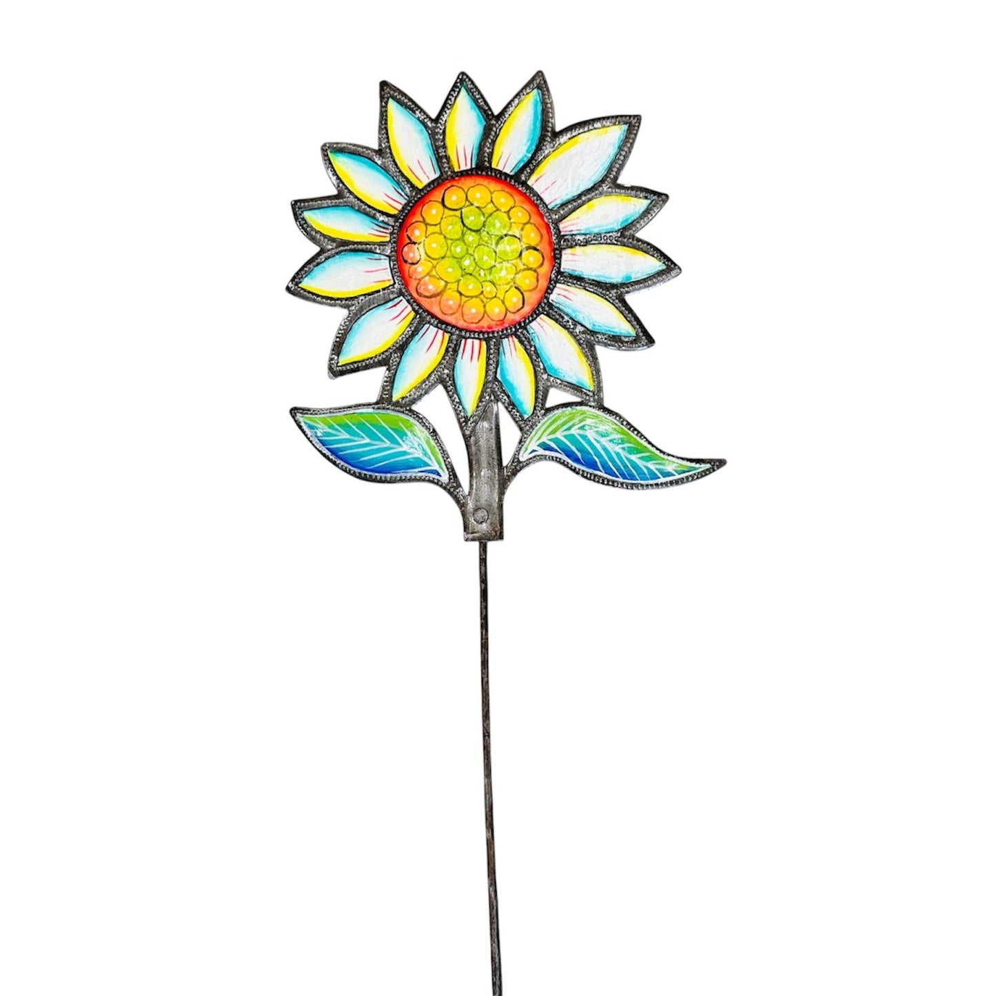 Daisy Garden Stake - White/Yellow