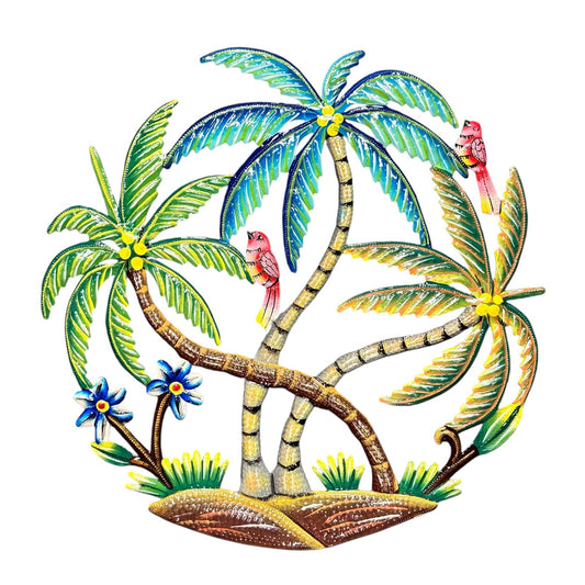 Medium Palm Trees with Birds