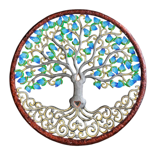 Jumbo Antoine Blue Green Tree of Life