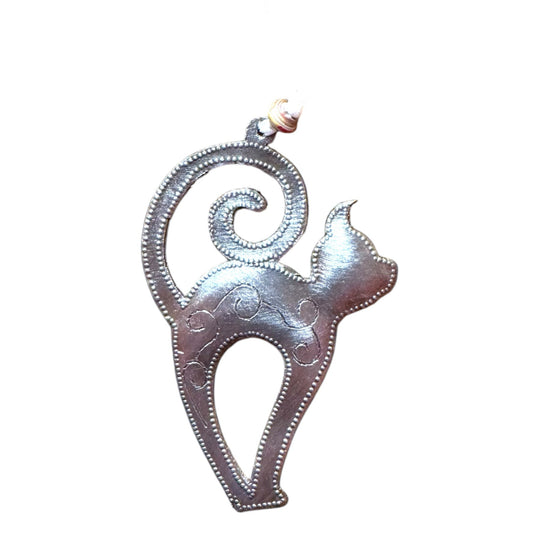 Stretching Kitty Ornament