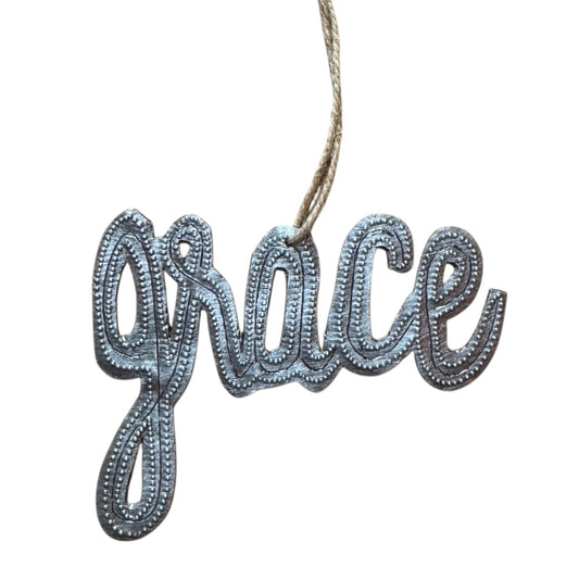 Grace Ornament- Cursive
