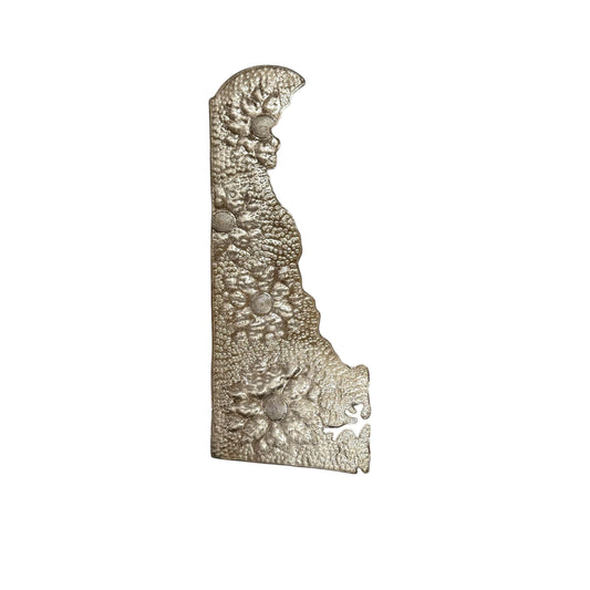 Delaware Floral Metal Art