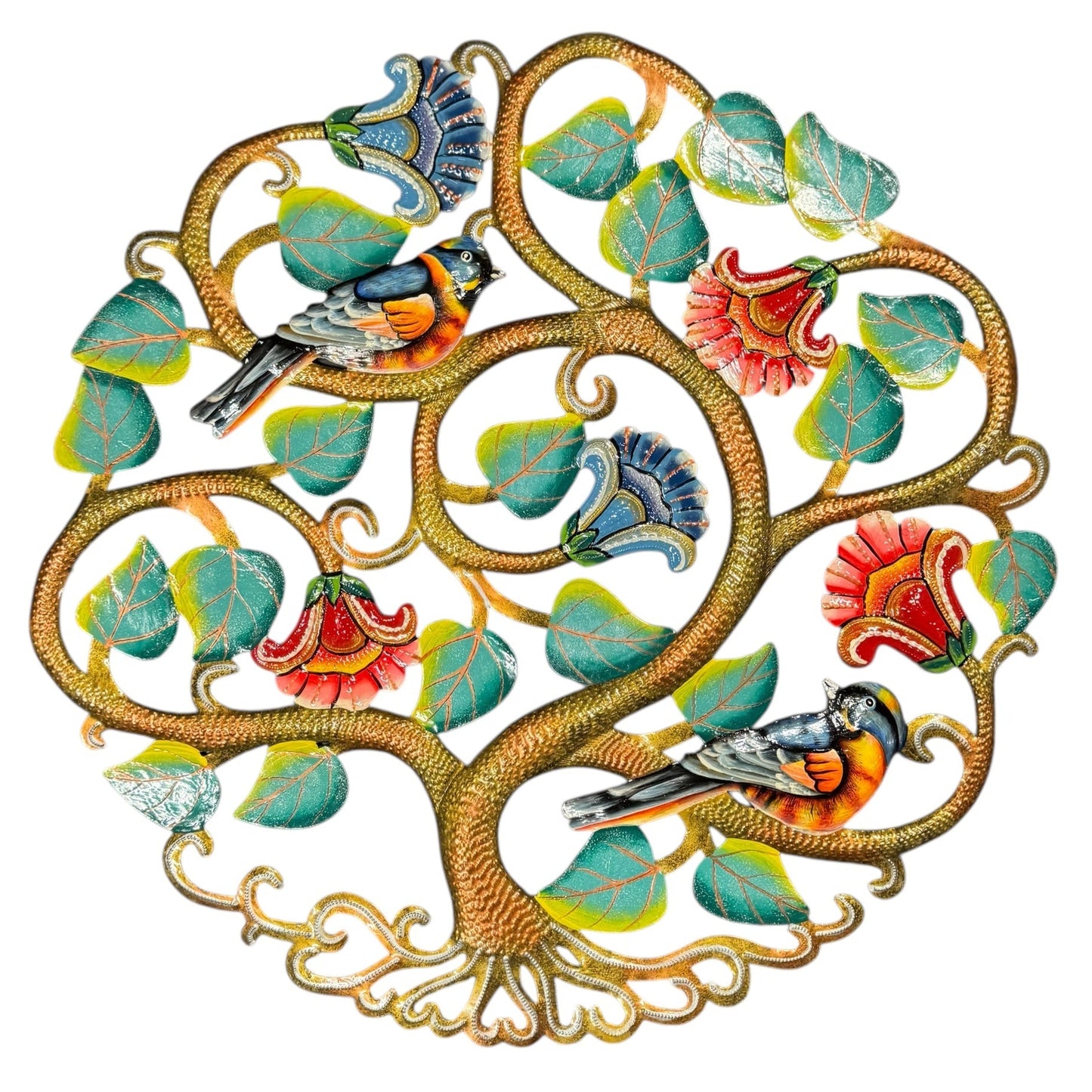 Kensley Birds and Hibiscus
