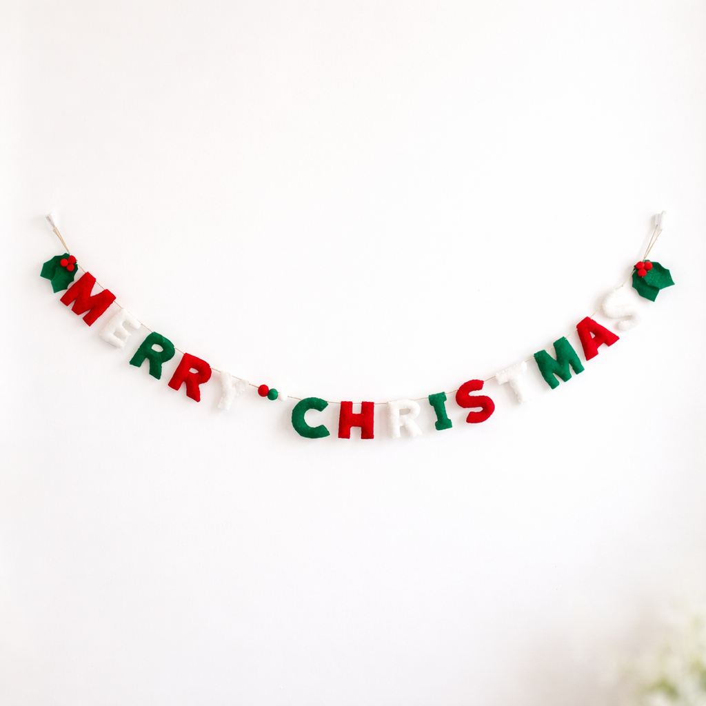 Felt Garland - Merry Christmas