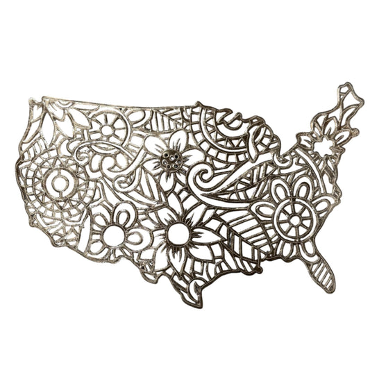 Americana Oil Drum Wall Map