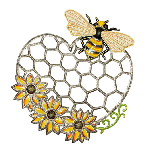 Bee Honeycomb Heart
