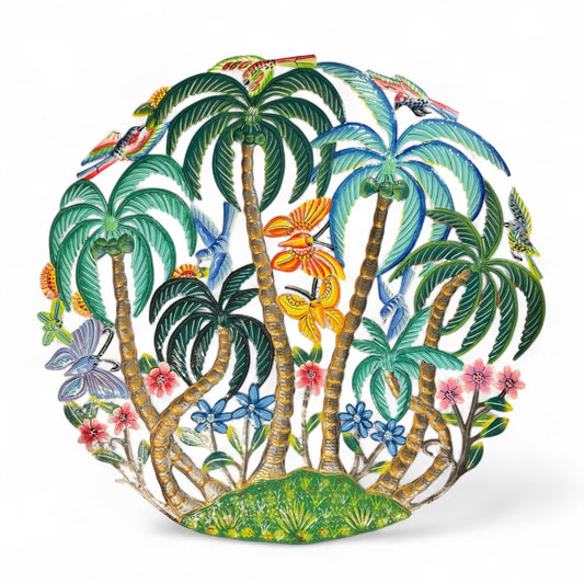 Jumbo Palm and Butterflies