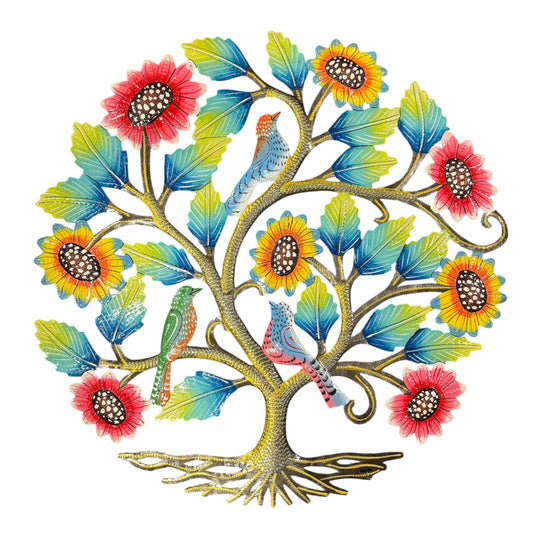 Birds and Sunflowers Tree of Life