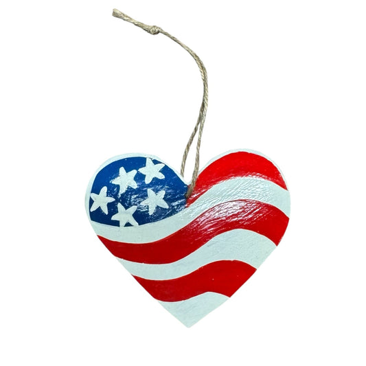 Americana Heart Ornament