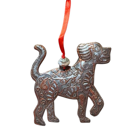 Happy Dog Ornament - Bronze