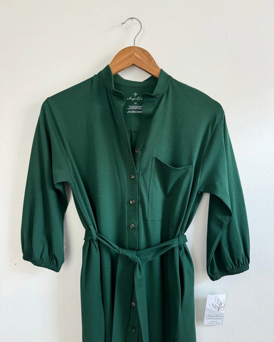 MILLIE dress in Dark Green