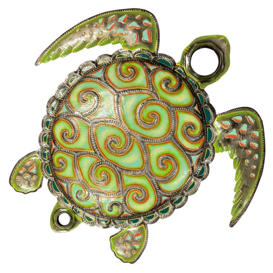 Orilien Turquoise/ Green Oil Drum Top Turtle