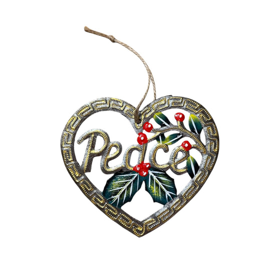 Peace Ornament Heart