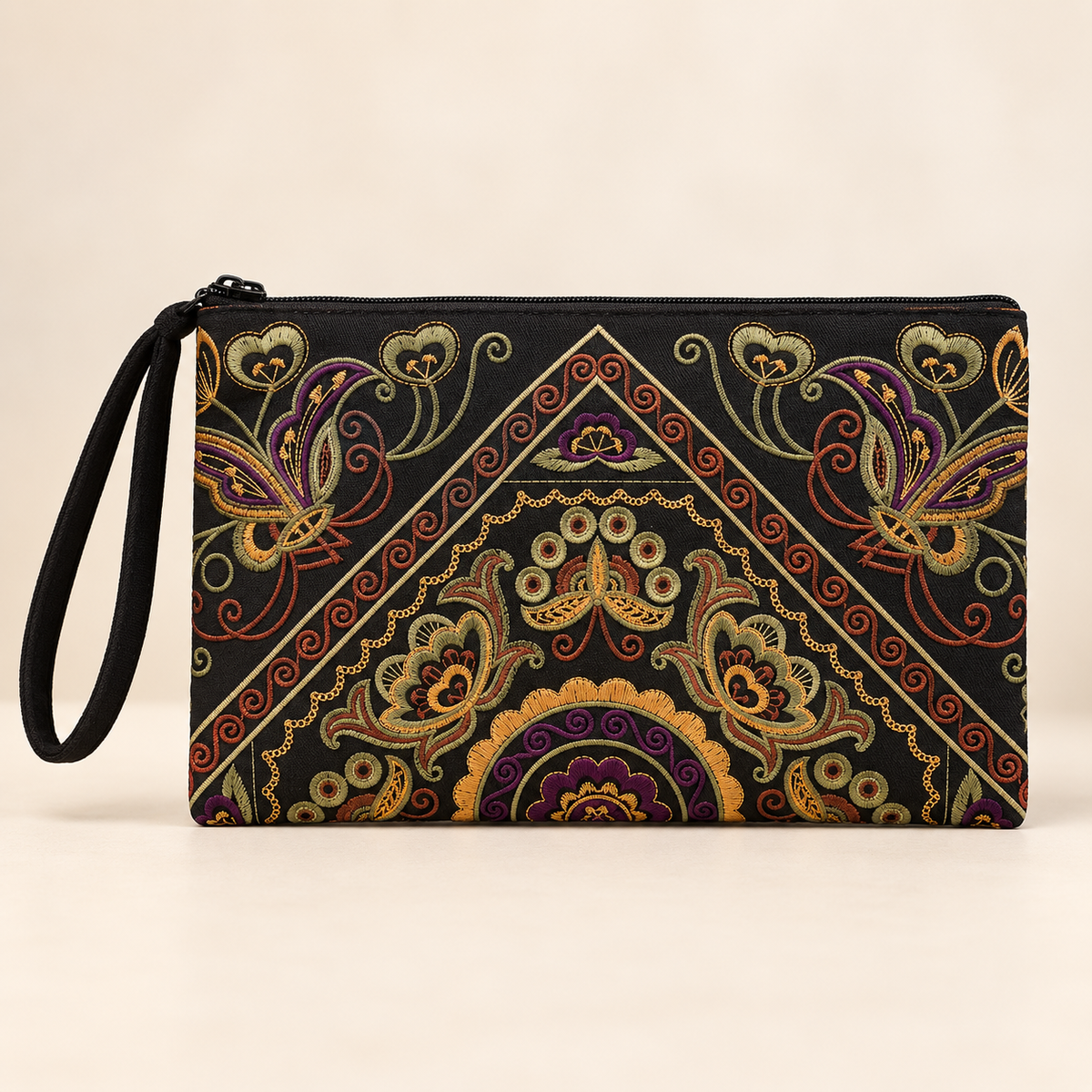 Lumily - Sarita Hmong Embroidered Wristlet - Thailand