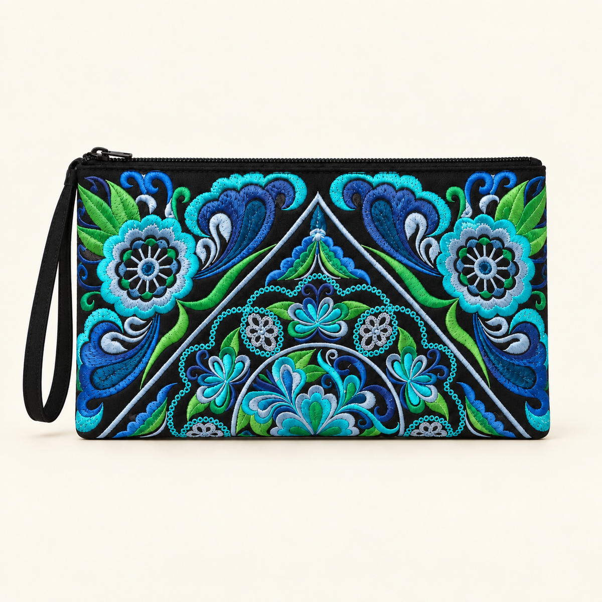 Lumily - Sarita Hmong Embroidered Wristlet - Thailand