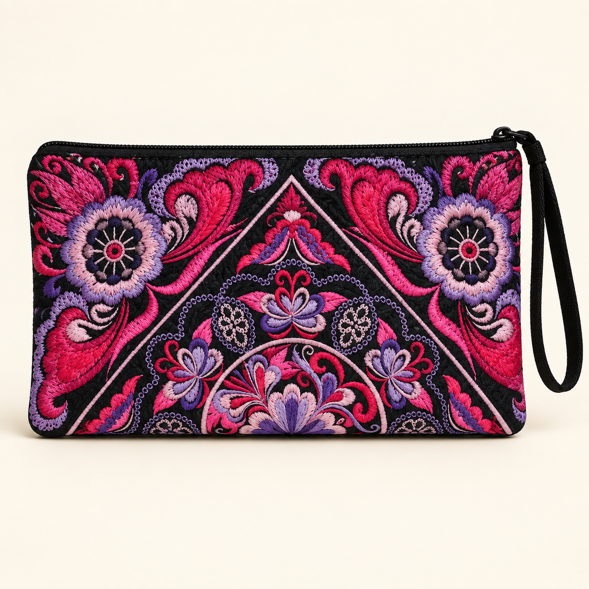 Lumily - Sarita Hmong Embroidered Wristlet - Thailand