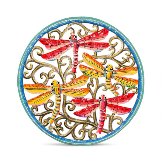 Medium Red and Yellow Dragonfly Friends