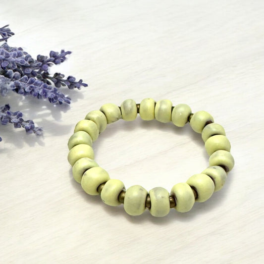 Butter Yellow Ceramic Bracelet