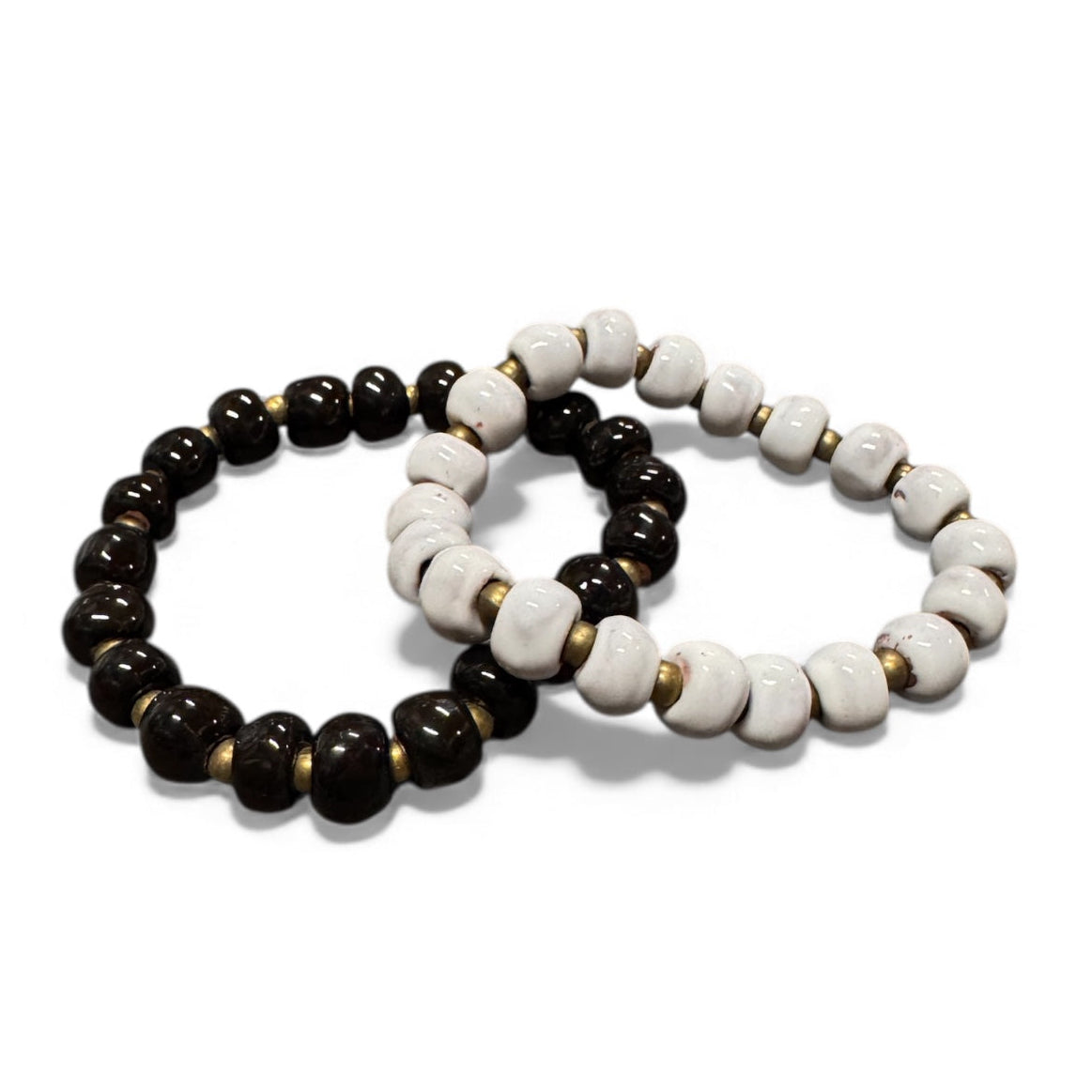 Black and White Bracelet Set