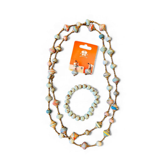 Stocking Stuffer Jewelry Set- Seafoam and Cereal Box