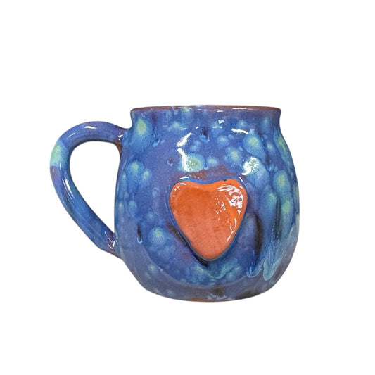 Calliope Heart Mug - Blue Azure