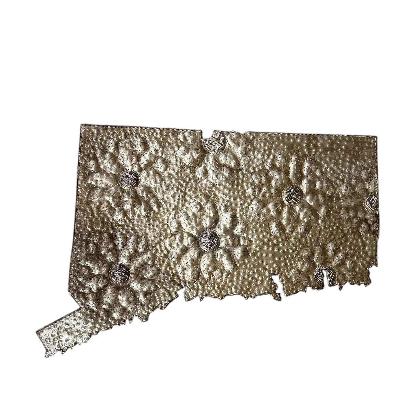 Connecticut Floral Metal Art