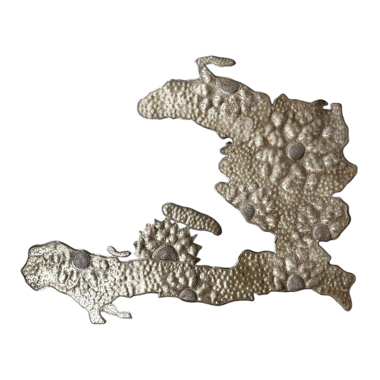 Haiti Floral Metal Art