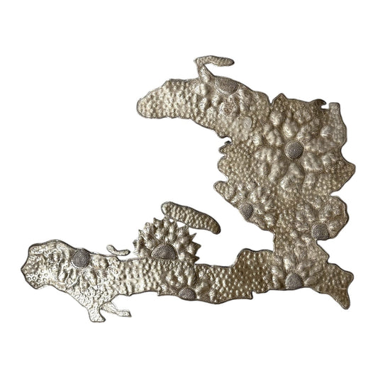 Haiti Floral Metal Art