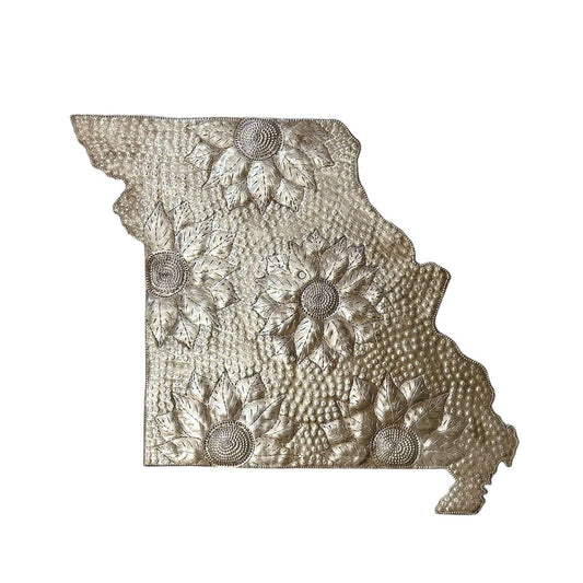 Medium Missouri Floral Metal Art