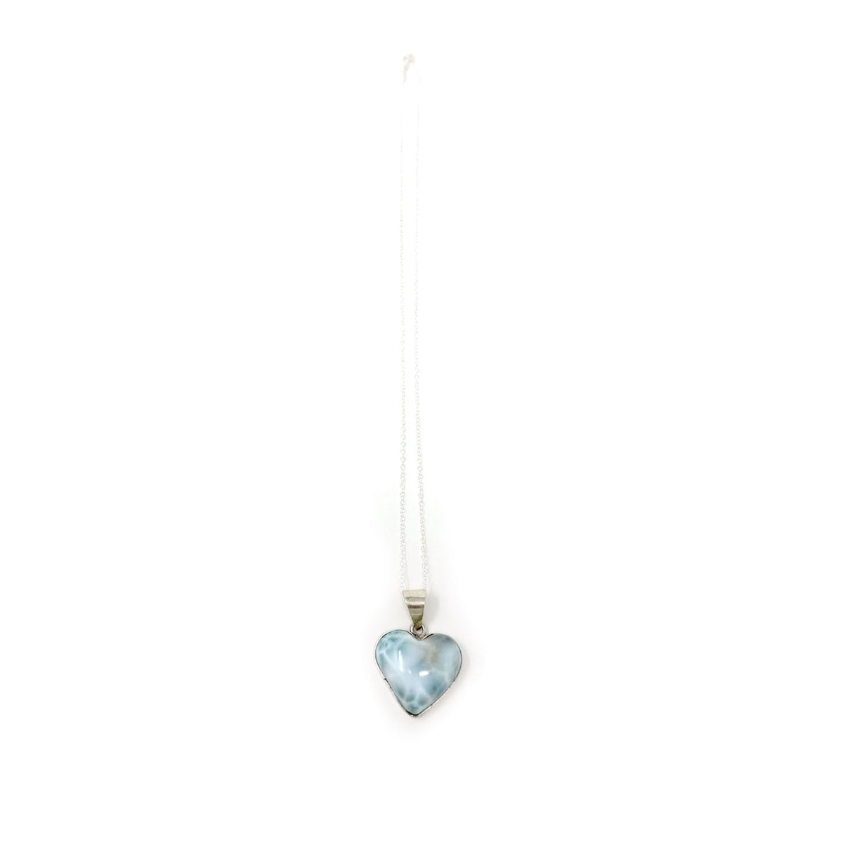 Larimar Heart Pendant - One of a Kind