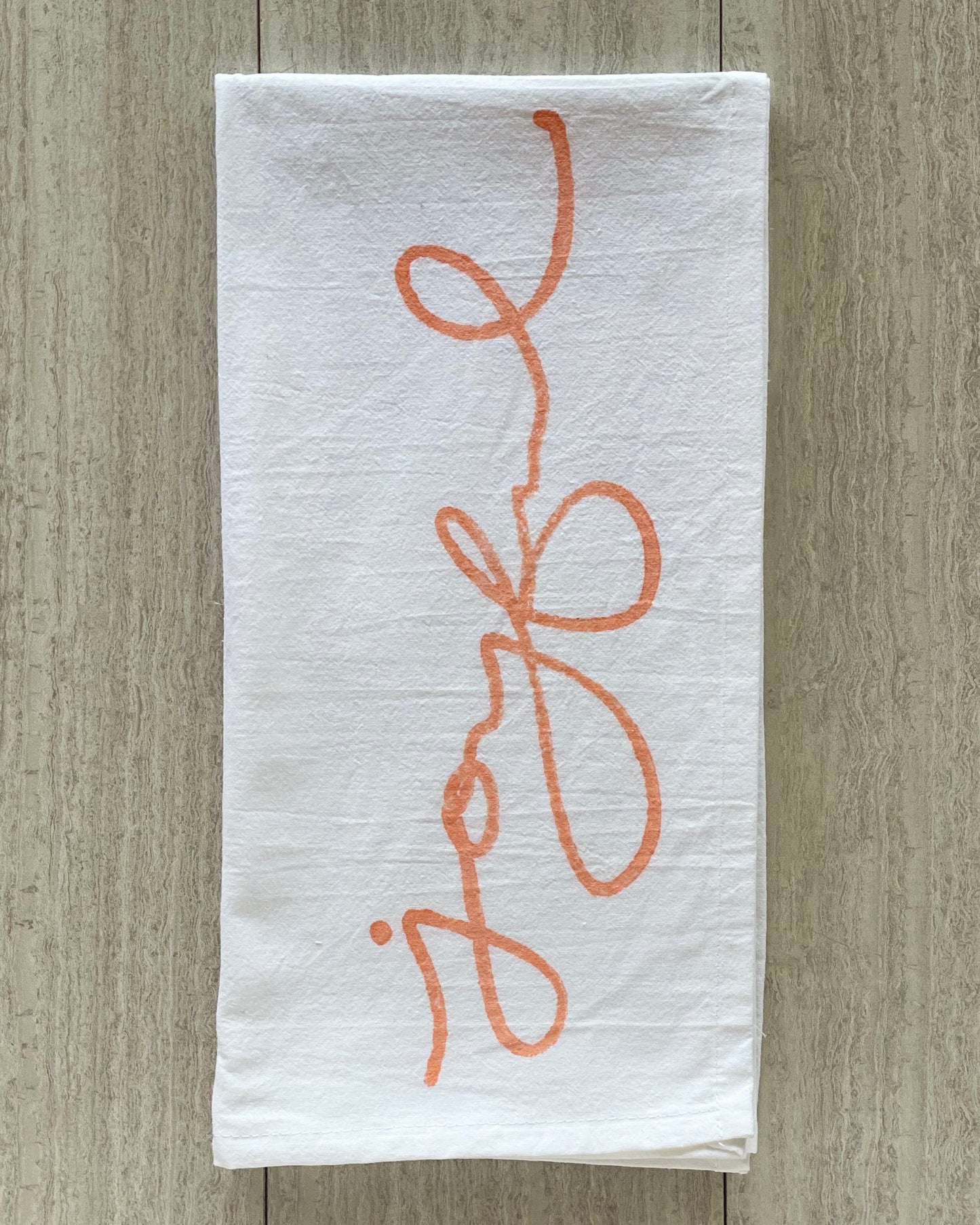 Tea Towel - Joyful, Melon