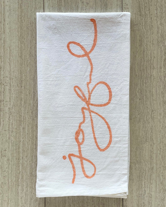 Tea Towel - Joyful, Melon