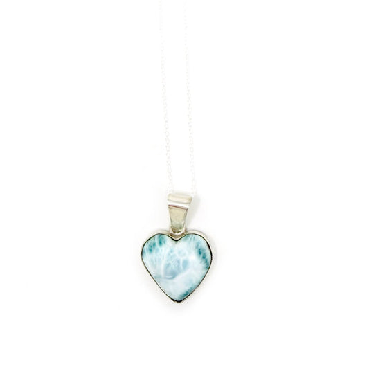 Larimar Heart Pendant